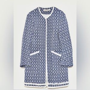Zara Jaquard Coat